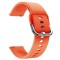 Curea silicon, compatibila Samsung Galaxy Watch6 40mm, telescoape Quick Release, Orange Fire