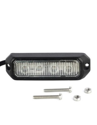 Lampa Stroboscop de avertizare lumina portocalie 12/24v cu 4 Led 52026-4K-AMBER foto