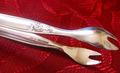 CLESTE ZAHAR ARGINTAT PLACAT CU ARGINT MARCA BRUCKMANN 10.5 CM foto