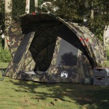 VidaXL Cort de pescuit pentru 5 persoane, camuflaj, impermeabil