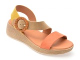 Sandale IMAGE multicolor, ROSEA, din piele intoarsa