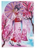 Caiet A4, 48 file, 80g, Sakura blossom, dictando