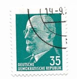 Germania Democrata - Walter Ulbricht - Valoare noua, 1971 - obliterat
