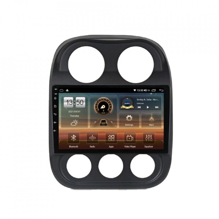 Navigatie dedicata cu Android Jeep Compass I 2011 - 2016, 8GB RAM, Radio GPS