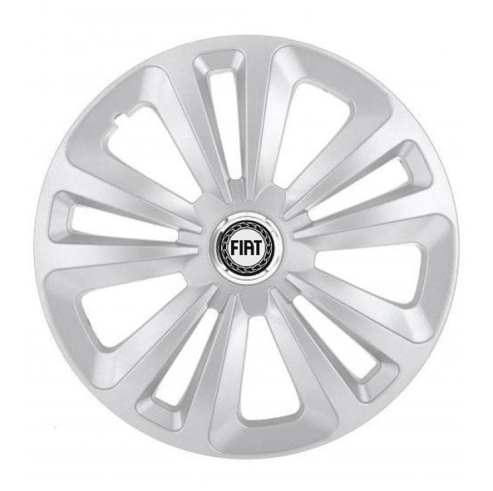 Set 4 Capace Roti, potrivite jantelor de R15, pentru Fiat, model terra cromat