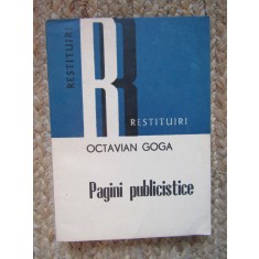 Octavian Goga - Pagini publicistice