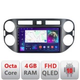 Navigatie VW Tiguan 2009-2015 Android Ecran QLED octa core 4+64 carplay android auto KIT-489v2+EDT-E309V3 CarStore Technology