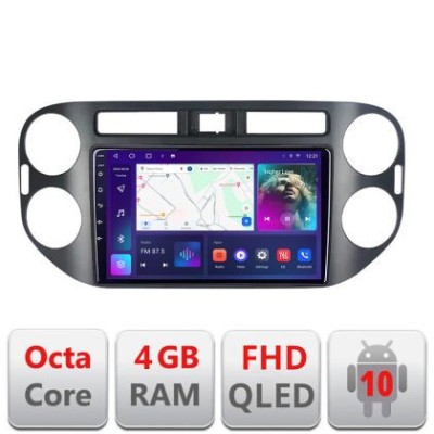 Navigatie VW Tiguan 2009-2015 Android Ecran QLED octa core 4+64 carplay android auto KIT-489v2+EDT-E309V3 CarStore Technology foto