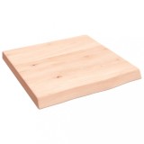 Blat de baie, 40x40x(2-4) cm, lemn masiv netratat