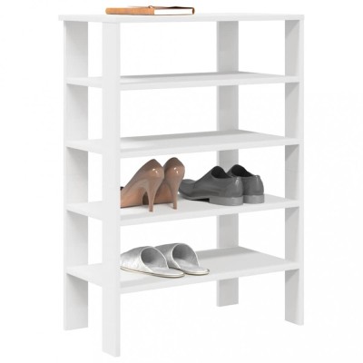 Gossi suport pentru incaltaminte alb 61x32x87,5 cm lemn prelucrat foto