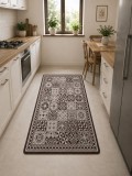 Cumpara ieftin Covor Bucatarie Flex 50x80 cm Bej Maro Polipropilena Antiderapant Aspect Natural Sisal