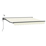 vidaXL Cort electric retractabil Crem 3,5 x 2 m 3421504