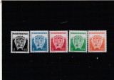 Taaf 2002 - Colonii franceze , Steme , dantelat , MNH ,Mi.474-478