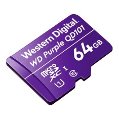 Card MicroSD 64GB&#039;seria Purple Ultra Endurance - Western Digital WDD064G1P0C SafetyGuard Surveillance