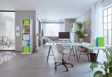 Mapa documente A4 cu elastic si 12 separatoare plastic albastru metalizat Leitz WOW