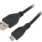 Cablu USB 2.0 A la Micro B Aurit 1.8m Negru