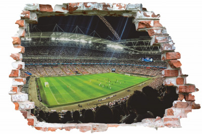 Sticker cu efect 3D - Meci de fotbal foto