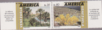 VENEZUELA 1995 REZERVATII NATURALE Serie 2 timbre - Mi.2918-19 MNH** foto