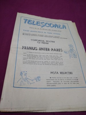 REVISTA TELESCOALA NR .10 / 10-23 IUNIE 1991 foto