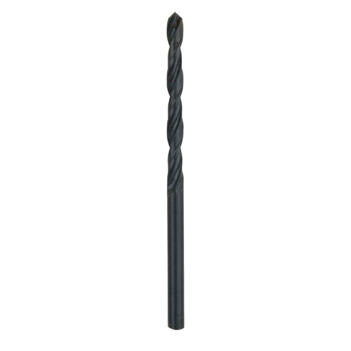 Burghiu pentru metal, tip HSS-R, Bosch, 4 x 43 x 75 mm, set 2 bucati