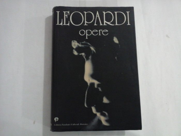 GIACOMO LEOPARDI - OPERE