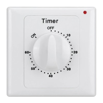 INTRERUPATOR cu temporizator TIMER temporizare pentru lumina ventilator baie foto