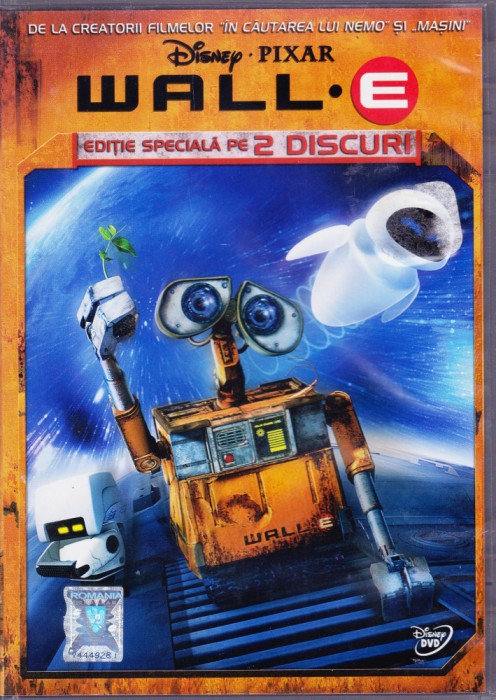 DVD animatie: Wall-E ( editie 2 DVD; dublat si subtitrare in limba romana )