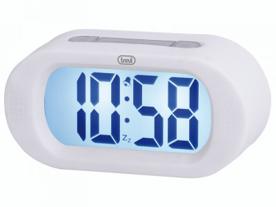 Ceas de masa cu alarma termometru alb Trevi foto