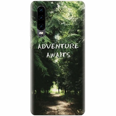 Husa silicon pentru Huawei P30, Adventure Awaits Forest foto