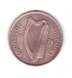 Moneda Irlanda 1 pingin 1928, stare foarte buna, curata