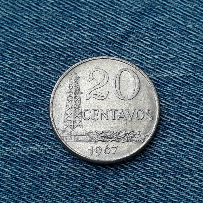1b - 20 Centavos 1967 Brazilia