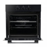 Cuptor incorporabil Heinner HBO-V656GC-BK, 6 functii, Grill, Ventilatie, Iluminare, Geam dublu, 65 l, Clasa A, Negru