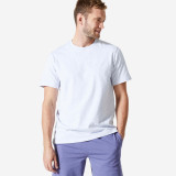 Tricou Regular 500 Fitness Essentials Gri deschis Bărbați, Domyos