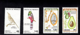 Mexic, flora, fauna, pasari, fructe, 1981, MNH, Nestampilat