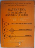 Matematica in invatamantul gimnazial si liceal, vol. II
