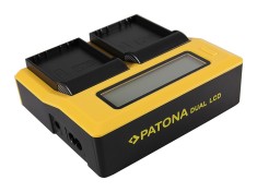 PATONA | Incarcator DUAL LCD pt Sony NP-FV70 NP-FV100 NP FV100 NP-FH100 NP-FP90 foto