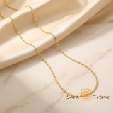 Cumpara ieftin Lant Lumina Fina Unisex , Lant placat cu 3 straturi de aur 18K Brazilia, cu stanta, 50 cm