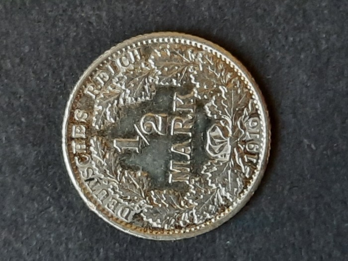 1/2 Mark 1916, litera G, Germania - B 5902
