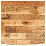 VidaXL Blat de masă margine naturală, 80x80x3,8 cm, lemn masiv mango