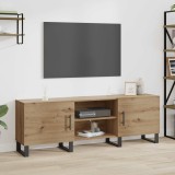 vidaXL Cabinet TV Stejar Artizanal 150 x 30 x 50 cm Lemn compozit 879599