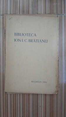 Biblioteca Ion I.C. Bratianu. a l&amp;#039;Occasion de la premiere exposition de livre, 1932 foto