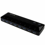 Hub USB Startech ST103008U2C USB 3.0 x 10 Negru