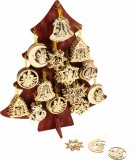 DECOR BRAD DIN LEMN CHRISTMAS 7,5 CM, small foot