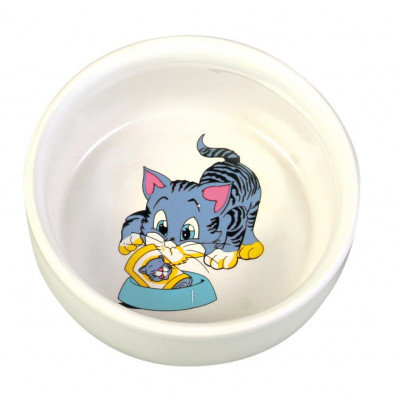 Castron Pisica Ceramica 0.3 l 11 cm 4009 foto