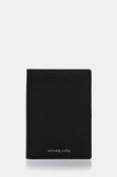 Michael Kors portofel de piele culoarea negru, 39F5LHDE8L