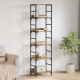 VidaXL Raft pentru cărți Stejar Artizanal 50 x 33 x 188,5 cm 882758