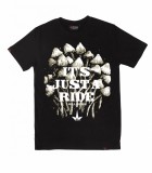 Tricou THTC Just A Ride - Canepa Bumbac - Negru