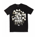Tricou THTC Just A Ride - Canepa Bumbac - Negru