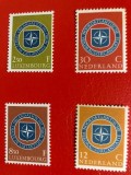 OLANDA, ANIVERSARE NATO - SERIE COMPLETĂ MNH, Nestampilat