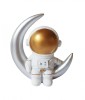 Statueta decorativa, Astronaut pe luna, 12 cm, DY2020-5B